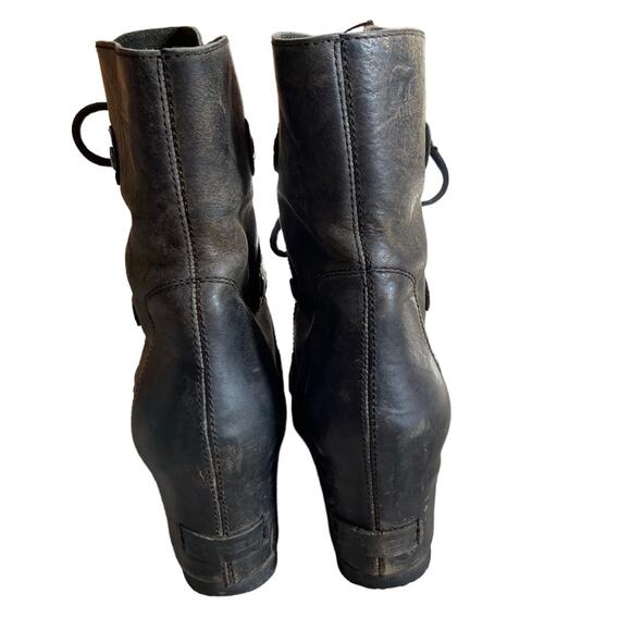 SOREL Joan of Arctic Wedge Mid Boot Nori Green 8.5 - Picture 7 of 12